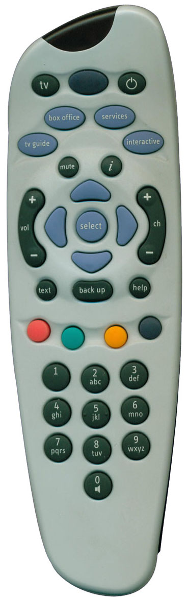 SKY DIGITAL BOX REMOTE CONTROL early version green buttons 